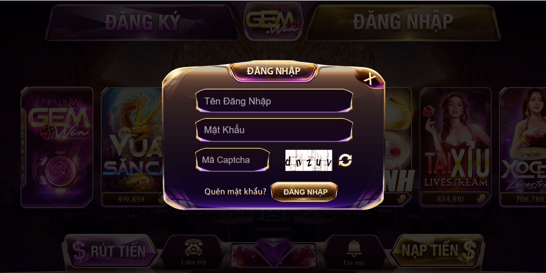 Giới thiệu về cổng game đổi thưởng Gemwin 