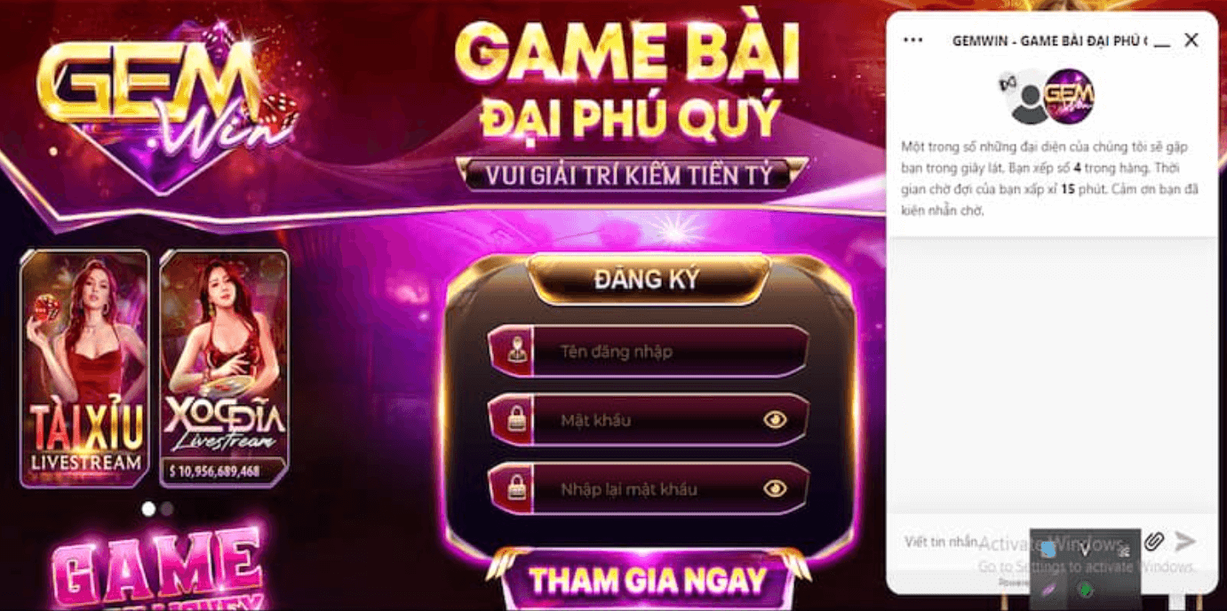 Bộ phận hỗ trợ Gemwin